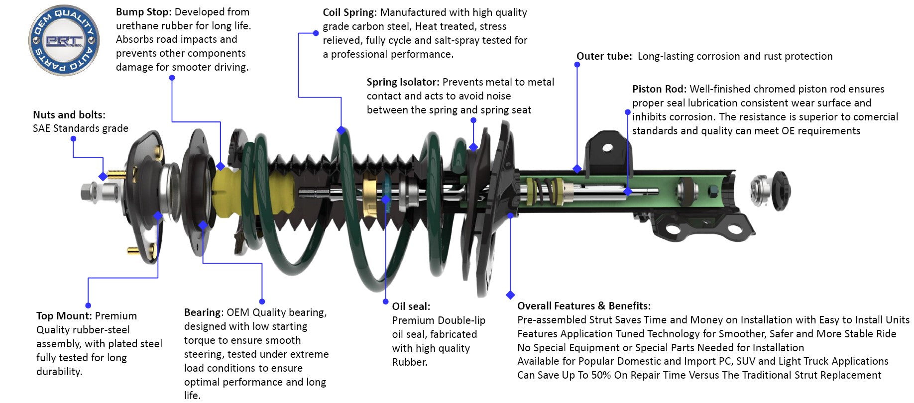 PRT Shock Absorber – OEM Quality